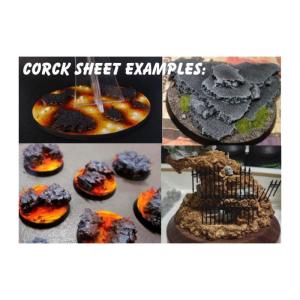 Cork Sheet in 5mm x1 - A4 Size