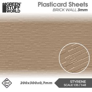 Plasticard - Brick Wall 3mm