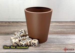Flexible Dice Cup Brown