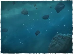 Game mat - Asteroid Field 3x3 foot