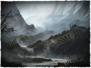 Card game mat - TCG Death (24x14 inch)