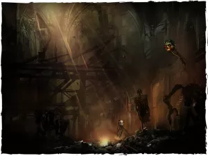 Card game mat - TCG Grimdark (24x14 inch)