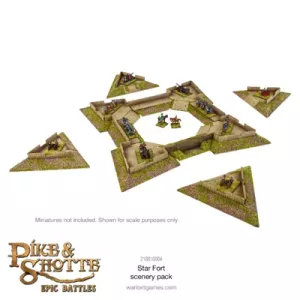 Pike & Shotte Epic Battles - Star Fort with Ravelins Scenery Pack