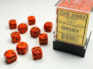 Speckled 12mm d6 Fire Dice Block (36 dice)