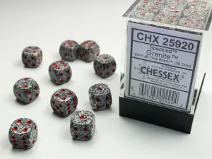 Speckled 12mm d6 Granite Dice Block (36 dice)
