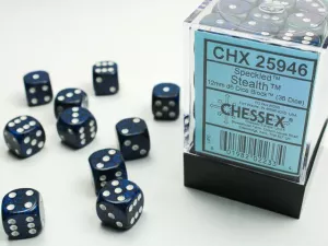 Speckled 12mm d6 Stealth Dice Block (36 dice)