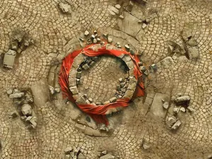 Warhammer AoS objective markers - Cobblestone Streets