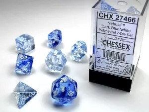 Nebula Dark blue/white 7-Die Set