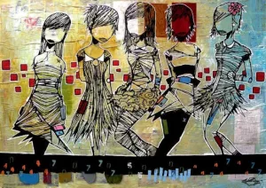 Girls by Kraten 1000 pieces 48x68 cm