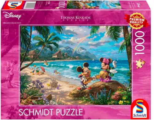 Thomas Kinkade: Disney - Minnie & Mickey in Hawaii (1000 pieces)