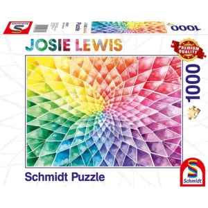 Puzzle - Josie Lewis: Colourful flower (1000 Pieces)