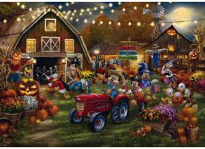 Puzzle - Disney, Mickey & Minnie Pumpkin Festival (1000 pieces)