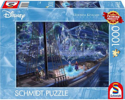 Puzzle - Thomas Kinkade: Disney - Frozen, Love and Magic (1000 pieces)