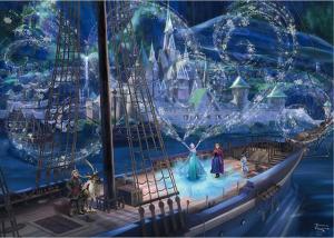Puzzle - Thomas Kinkade: Disney - Frozen, Love and Magic (1000 pieces)