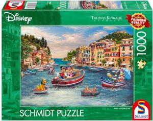 Puzzle - Thomas Kinkade: Disney - Mickey & Minnie in Italy (1000 pieces)