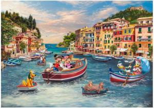 Puzzle - Thomas Kinkade: Disney - Mickey & Minnie in Italy (1000 pieces)