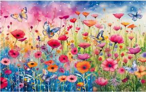Puzzle - Poppy field (1000 pieces)