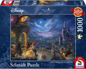 Thomas Kinkade: Disney - Beauty and the Beast Dancing in the Moonlight (1000 p)