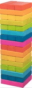 Tumbling Tower Rainbow (Jenga)