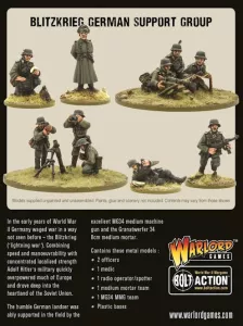 Blitzkrieg German Support Group (HQ, Mortar & MMG)
