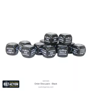 Bolt Action: Orders Dice pack - Black