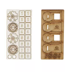 Bolt Action MDF Artillery Zeroing In Markers - Germany