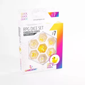 Embraced Series: Rubber Duck (7-Die RPG Dice set)