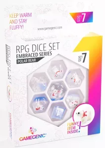 Embraced Series: Polar Bear (7-Die RPG Dice set)