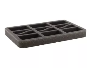 HS035BF03BO 35 mm (1.4 inch) half-size Figure Foam Tray with base