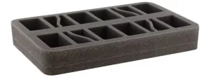 HS035BF04BO 35 mm (1.4 Inch) half-size Figure Foam Tray with Base - 8 Tanks FOW