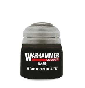 Warhammer Colour Base: Abaddon Black (12 ml)