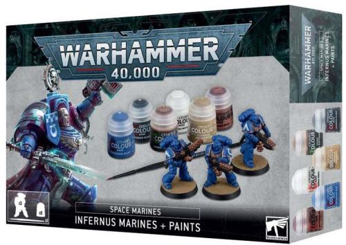 SPACE MARINES: INFERNUS MARINES + PAINTS SET
