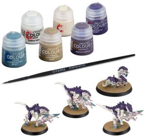 TYRANIDS: TERMAGANTS AND RIPPER SWARM + PAINTS SET