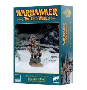 OLD WORLD: DWARF KING WITH OATHSTONE