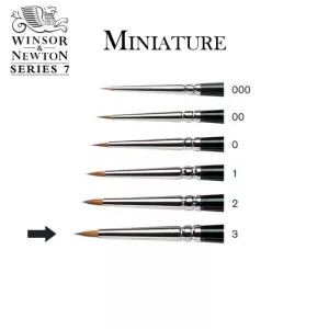 SERIES 7 KOLINSKY SABLE BRUSH MINIATURE 7-3