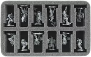 HS050WH04 foam tray for 12 GW Miniatures with 40 mm Base