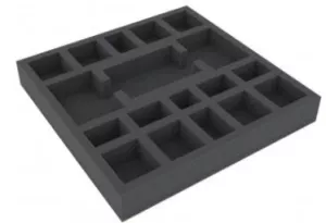 ASEC035BO 247 mm x 247 mm x 35 mm foam tray for board game boxes
