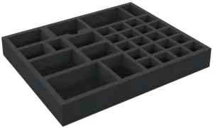 AVFK045BO 45 mm foam tray for Scythe board game box with 31 compartments