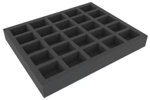 FS040WH10 40 mm (1.6 inch) full-size Tray with 25 large cut outs for Warhammer
