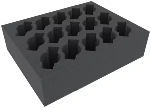FSFR080BO 80 mm (3.15 inches) foam tray with 15 slots for Cavalry or Weapon Team