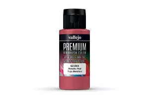 Vallejo Premium Airbrush Color: Metallic Red (60 ml)