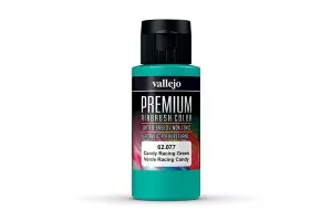 Vallejo Premium Airbrush Color: Candy Racing Green (60 ml)