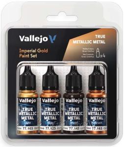 IMPERIAL GOLD PAINT SET (VALLEJO TRUE METALLIC METAL)