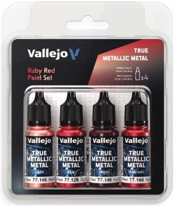 RUBY RED PAINT SET (VALLEJO TRUE METALLIC METAL)