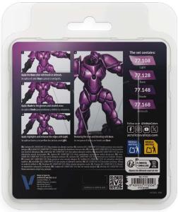 AMETHYST PURPLE PAINT SET (VALLEJO TRUE METALLIC METAL)