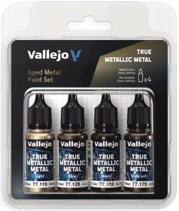 AGED METAL PAINT SET (VALLEJO TRUE METALLIC METAL)