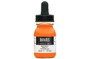 LIQUITEX ACRYLIC INK 30ML BRIGHT ORANGE 720