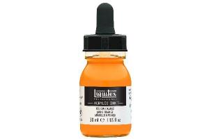 LIQUITEX ACRYLIC INK 30ML YELLOW ORANGE 298