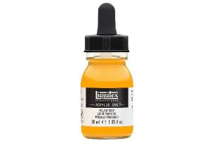 LIQUITEX ACRYLIC INK 30ML YELLOW DEEP 295
