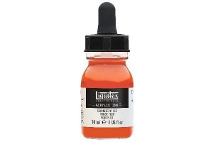 LIQUITEX ACRYLIC INK 30ML FLUORESCENT RED 983